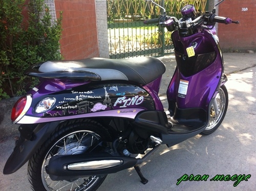 ขายyamaha finoสีม่วงดำ ปี2556