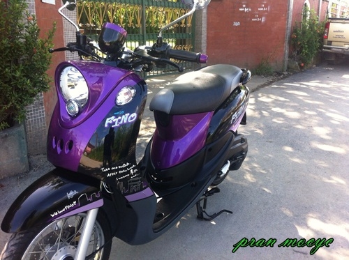 ขายyamaha finoสีม่วงดำ ปี2556