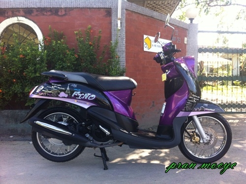 ขายyamaha finoสีม่วงดำ ปี2556