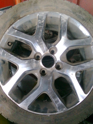 ขายล้อแม็กไว้ทำอะไหล่   Honda City R16 4/100 ลายเขากวาง1วงพร้อมยาง