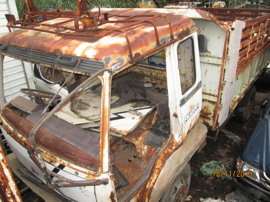 MITSUBISHI-ดั้ม6ล้อ-FK455-เครื่อง6D14-ขายตามสภาพ