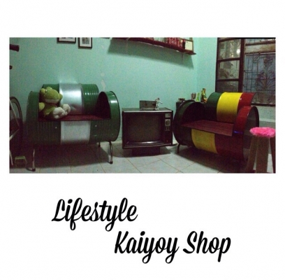 ขายโซฟา แนววินเทจ ทำจากถัง200ลิตร