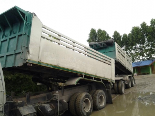 ขายรถสิบล้อ HIno FM3H วางเครื่องJo8c 260แรง พ่วงแม่ลูก3คานยัด ดั้มรถวิ่งงานอยู่