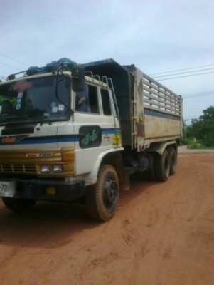 ขายรถบรรทุกสิบล้อดั๊มพ์ HINO F18 เครื่องเดิม เกียร์เดิม ทะเบียนชุดโอนพร้อม