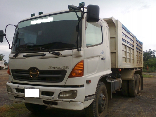 HINO MEGA 260 แรงม้า ดัมพ์ ปี47 มีระบบลากจูง