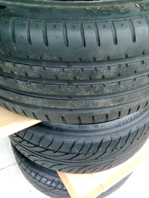 R18X8.5-9.5 5/114 พร้อมยางหน้าปี12หลัง11ดอกเต็ม R18X8.5-9.5 5/114 พร้อมยางหน้าปี12หลัง11ดอกเต็ม