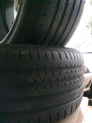 R18X8.5-9.5 5/114 พร้อมยางหน้าปี12หลัง11ดอกเต็ม R18X8.5-9.5 5/114 พร้อมยางหน้าปี12หลัง11ดอกเต็ม