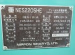 ขาย! เครื่องปั่นไฟมือสอง Nippon Sheryo รุ่น NES220SHE ปี 2543 ใช้งาน 677 ชม.