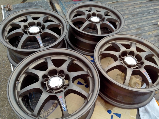 ขายแม็กขอบ14 4/100/6นิ้วลายสวยราคาถูกของใหม่ครับ