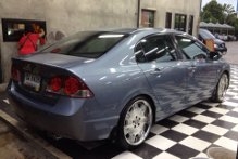 ขายรถ honda civic fd 1.8 ปี 2007 สีฟ้า W work 19" ราคา 390,000 บาท teeratut 091-9986531