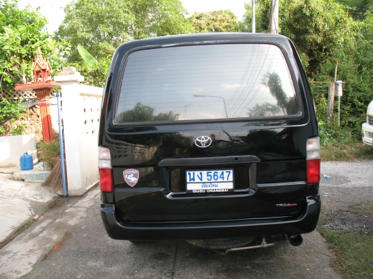 ขายรถตู้หัวจรวดHIACE เครื่อง1JZ ก๊าซ LPG สีดำ ทำสีแล้ว ทะเบียนพร้อมโอนไม่ขาดต่อ ขายรถตู้หัวจรวดHIACE เครื่อง1JZ ก๊าซ LPG สีดำ ทำสีแล้ว ทะเบียนพร้อมโอนไม่ขาดต่อ