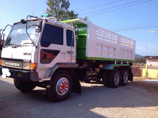 ขายรถบรรทุกสิบล้อดั๊มพ์ Mitsubishi FN528 เครื่อง 6D17 turbo กระบะเหล็ก ปี44