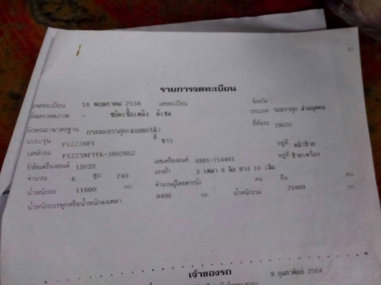 รถอีซูซุ 10 ล้อดั้ม FXZ 240 แรงม้า ปี 38 ( ขายแม่ลูก ) สนใจติดต่อ 081 - 6079515 รถอีซูซุ 10 ล้อดั้ม FXZ 240 แรงม้า ปี 38 ( ขายแม่ลูก ) สนใจติดต่อ 081 - 6079515