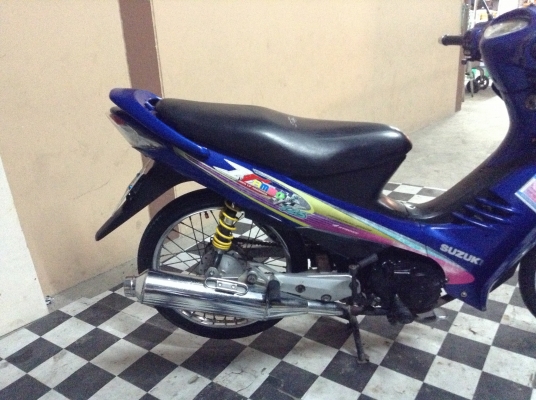 ขาย!!!ซูซูกิเบ๊ส125cc กุญแจใหญ่ ปี48 รถเครื่องดีคับ มีเล่มทะเบียนครบ ภาษีไม่หมด