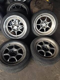 ขายล้อ Blitz แท้ JAPAN ขอบ17  5/114 กว้าง8-9  เดิมๆ ถูกๆพร้อมยาง 15000 ครับ