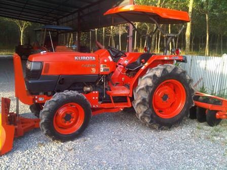 ขายรถไถ Kubota L 4508 (4WD) พร้อมดันหน้าและผานหลัง ขายรถไถ Kubota L 4508 (4WD) พร้อมดันหน้าและผานหลัง