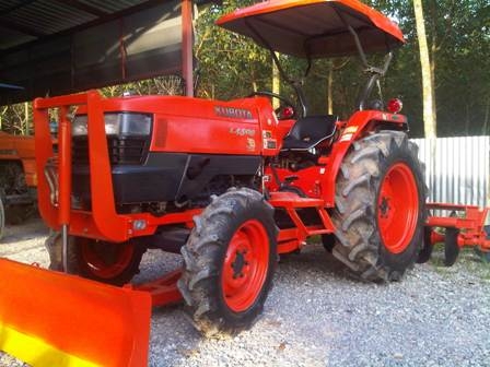 ขายรถไถ Kubota L 4508 (4WD) พร้อมดันหน้าและผานหลัง