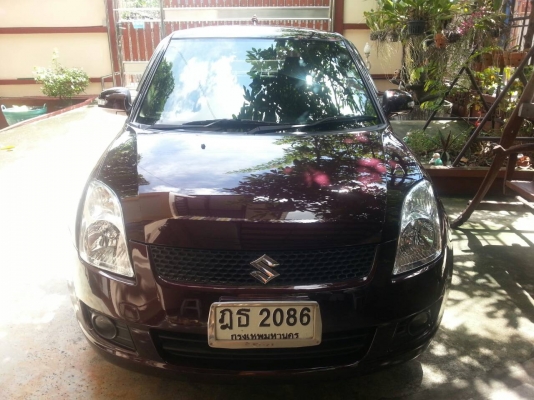 SUZUKI SWIFT สีม่วง รุ่น top ปี 2010  1.5 AT ถูกมากกก