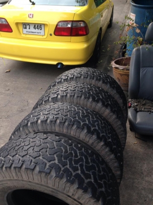 ยาง BF GOODRICH ALLTERRAIN 31*10.5*15 ปี09 ถูกๆ1ชุดครับ ยาง BF GOODRICH ALLTERRAIN 31*10.5*15 ปี09 ถูกๆ1ชุดครับ