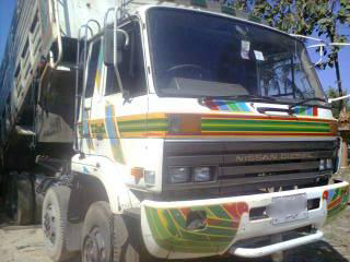 ขายรถบรรทุกสิบล้อพ่วงดั๊มพ์ Nissan CW430 เครื่อง 275 แรง แม่ 12 ล้อยังไม่ลงเล่ม ลูก 2 คาน