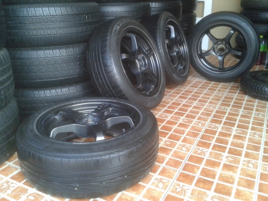 แม็กซิ่งๆLS.GTล้อ16สีเทากัล ใส่4รู100พร้อมยางปี10 ยกชุด6500บ.