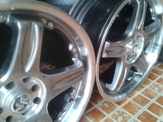 แม็กVOLK GT-Cล้อ18"(10,000.-)4รู100&amp;114กว้าง7.5"ET.42สีแบล็คโครมขอบเงา (ปกติ11,500.-)