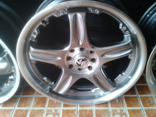 แม็กVOLK GT-Cล้อ18"(10,000.-)4รู100&amp;114กว้าง7.5"ET.42สีแบล็คโครมขอบเงา (ปกติ11,500.-)