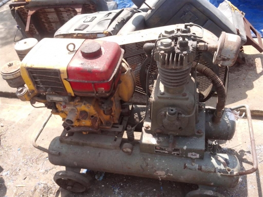 ขายปั๊มลม 3 HP เครื่องยนต์ดีเซล เก่าญี่ปุ่น สภาพพร้อมใช้ (ชมคลิปการทำงานด้านใน) 28,000 บาท