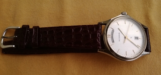 BUCHERER Quartz  ขนาด38มม.(รวมเม็ด) สภาพ90\% เรือน stainless