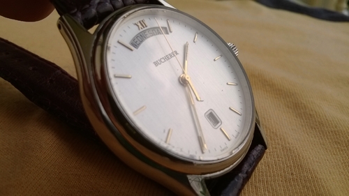 BUCHERER Quartz  ขนาด38มม.(รวมเม็ด) สภาพ90\% เรือน stainless