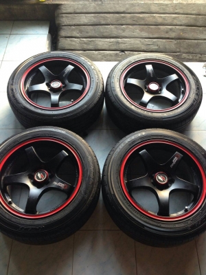 ขายล้อ LENSO PROJECT-D 15*7 4-100 พร้อมยาง ปี12 ชุดละ 7,900 บาท ขายล้อ LENSO PROJECT-D 15*7 4-100 พร้อมยาง ปี12 ชุดละ 7,900 บาท