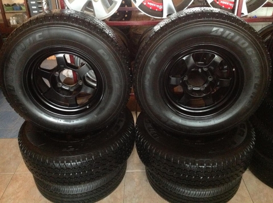 ขาย TE37 16x8 ET0 พร้อมยาง Bridgestone 245/70/16 ปี12 ขาย TE37 16x8 ET0 พร้อมยาง Bridgestone 245/70/16 ปี12
