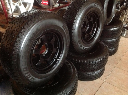 ขาย TE37 16x8 ET0 พร้อมยาง Bridgestone 245/70/16 ปี12 ขาย TE37 16x8 ET0 พร้อมยาง Bridgestone 245/70/16 ปี12