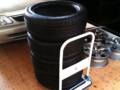 ยาง 17" Brigestone Turanza 215-50-17 Year 08 ดอกยางเต็ม