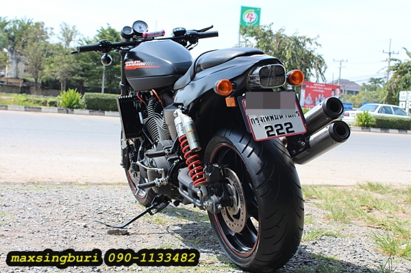 แม็กสิงห์บุรี//HARLEY DAVISSAN XR1200X ปี2010 ดำด้าน พร้อมของแต่ง ทะเบียนแท้โอนขนส่ง 639000