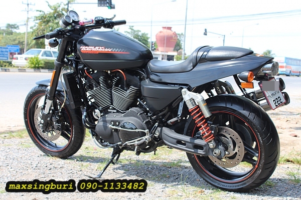 แม็กสิงห์บุรี//HARLEY DAVISSAN XR1200X ปี2010 ดำด้าน พร้อมของแต่ง ทะเบียนแท้โอนขนส่ง 639000