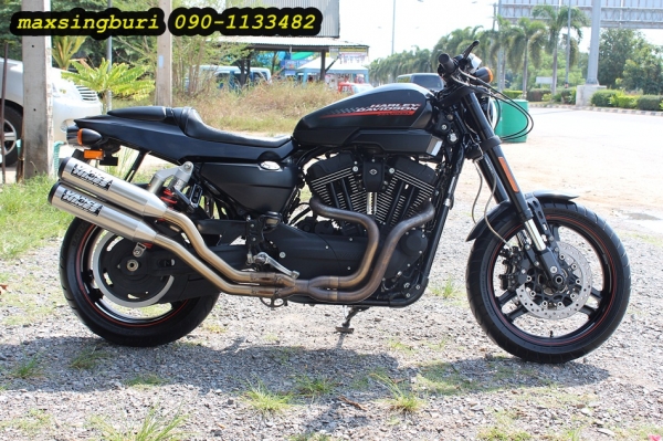 แม็กสิงห์บุรี//HARLEY DAVISSAN XR1200X ปี2010 ดำด้าน พร้อมของแต่ง ทะเบียนแท้โอนขนส่ง 639000