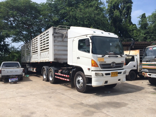 HINO MEGA 380 hp หัวลาก สภาพสวยพร้อมใช้ พร้อมหาง สามมิตร 3 คาน