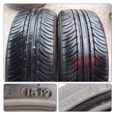 ขายยางขอบ16 ปี 12 Kumho KU31 195-50-16 2 เส้น ราคา 2,100 บาท ดอกเต็ม เหมือนใหม่****