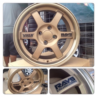 ขายล้อแม็กใหม่100\% TE37 เหมือนแท้สุดๆ ขอบ15 กว้าง 7 4รู100 ราคา 12,500 บาท ของแถมเพียบ!!!