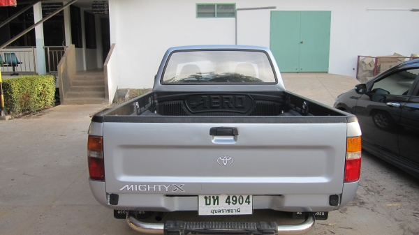 ขายรถกระบะไมตี้เอ็กปี1996/39 สีบร์อนเงินสวยๆไม่มีแม้รอยตำหนิสภาพเหมือนใหม่ออกจากศูนย์+เอกสารพร้อมโอน+ภาษีเต็มถึงมกราคา2558ต่อให้ข้ามปีเลยครับ+พวงมาลัยพาเวอร์โรงงาน+แอร์เย็นจัด+เครื่องเสียงชีดี+แม๊กไลเนอน์ใหม่+ล้อแม็กขอบ15 รถสภาพพร้อมใช้งานใช้งานน้อยไม่เคย