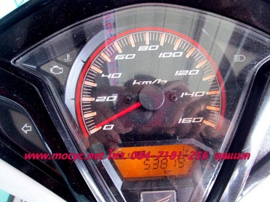 CLICK 125 i  สีนํ้าเงินขาว ปี 55 สีขาายดี   ไมล์ 5 พันโล  ฟรีค่าโอน 31900