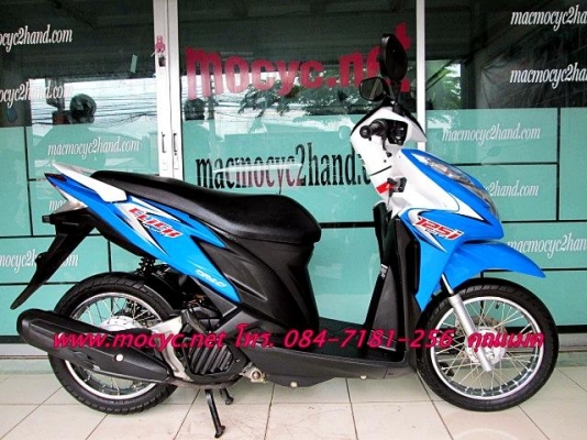 CLICK 125 i  สีนํ้าเงินขาว ปี 55 สีขาายดี   ไมล์ 5 พันโล  ฟรีค่าโอน 31900