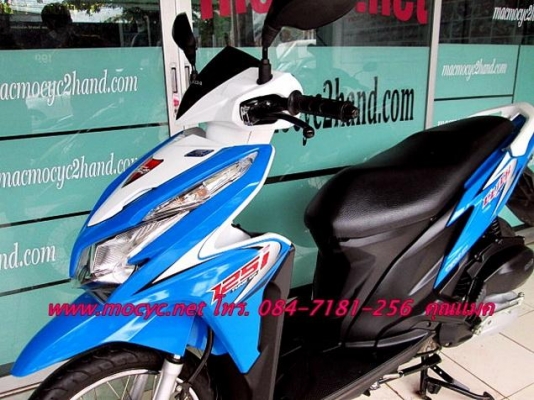 CLICK 125 i  สีนํ้าเงินขาว ปี 55 สีขาายดี   ไมล์ 5 พันโล  ฟรีค่าโอน 31900