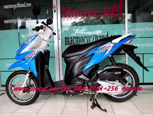 CLICK 125 i  สีนํ้าเงินขาว ปี 55 สีขาายดี   ไมล์ 5 พันโล  ฟรีค่าโอน 31900