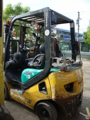 +++++ ขายด่วน !!! รถโฟล์คลิฟท์  KOMATSU  FG15-20  (รุ่นใหม่ล่าสุด) เครื่องเบนซิน +แก๊ส  เสา 3 เมตร  เกียร์ออโตเมติค  งา 1,070  มม.  ยางตัน  ********* สนใจเข้ามาลองรถก่อนได้  ราคาคุยกันได้ครับ **********