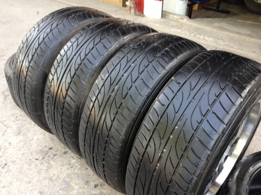 มือ2 ขอบ18" 5รู114 กว้าง8" พร้อมยาง Dunlop 235-55-18 ปี12 ดอกสวยๆทั้ง4ล้อ