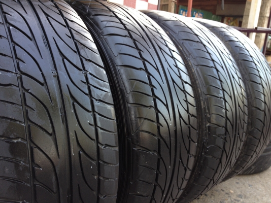 มือ2 ขอบ18" 5รู114 กว้าง8" พร้อมยาง Dunlop 235-55-18 ปี12 ดอกสวยๆทั้ง4ล้อ