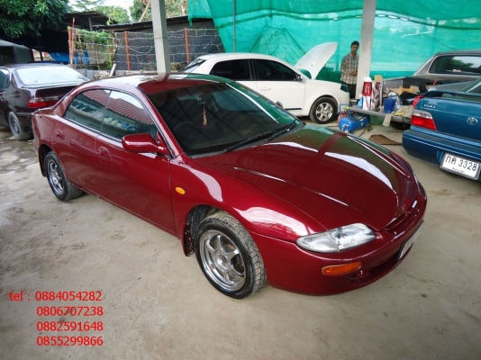 ขาย mazda lantis สีแดงสวยๆ เกียร์ออโต้ ราคา 88,000 บาท +++++++++