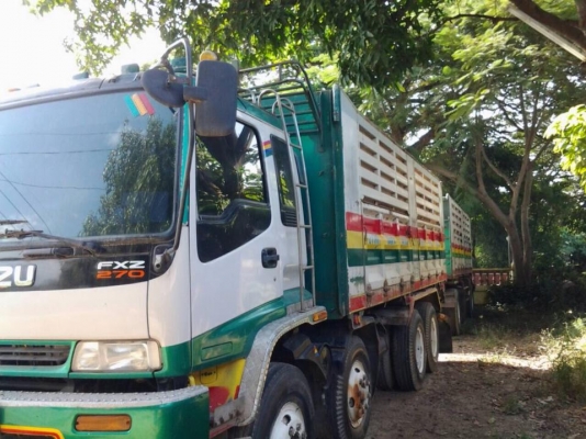 ขายสิบล้อ Isuzu Deca 270 แม่12ล้อ ปี 46 ยูโร 1 ดั้มเหล็ก ลูกพ่วงดั้ม 2คาน